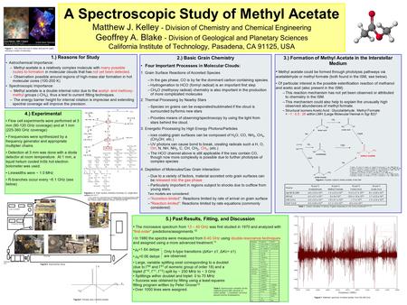 5.) Past Results, Fitting, and Discussion The microwave spectrum from 13 – 40 GHz was first studied in 1970 and analyzed with “first-order” predictions/assignments.