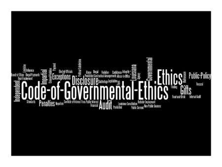 Louisiana Revised Statutes Title 42, Chapter 15 Sections 1101 et seq. Northwestern State University Office of Internal Audit.