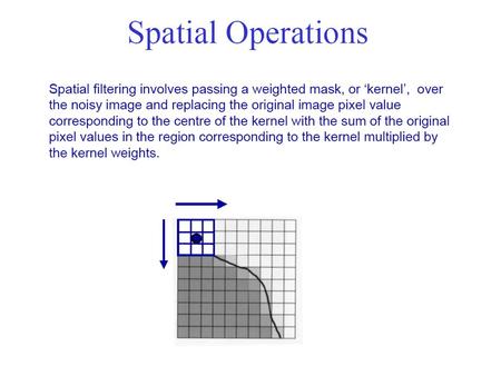 Feature extraction Feature extraction involves finding features of the segmented image. Usually performed on a binary image produced from.