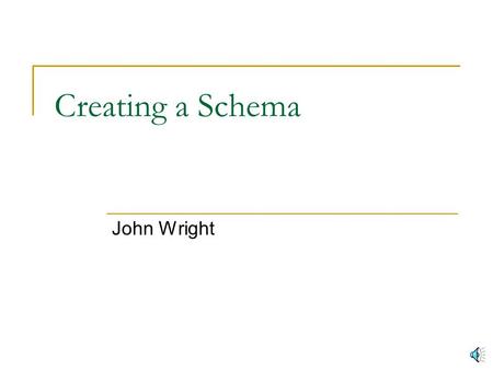 Creating a Schema John Wright Where to Start We start with the ERD. We create a relation for each entity. We need to determine the attributes for each.