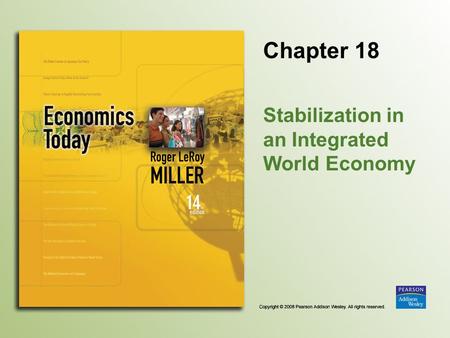 Stabilization in an Integrated World Economy