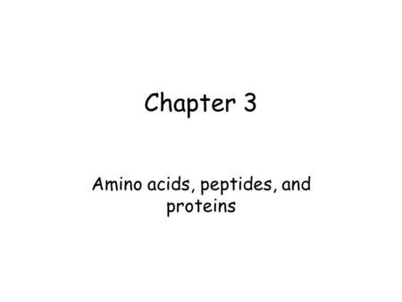 Amino acids, peptides, and proteins