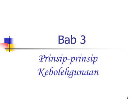 Prinsip-prinsip Kebolehgunaan