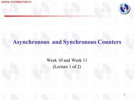 Asynchronous and Synchronous Counters