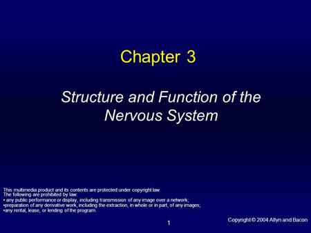 Structure and Function of the Nervous System