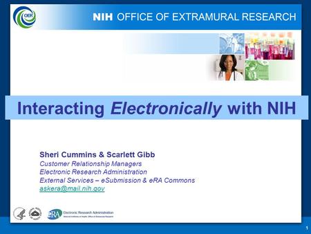 Interacting Electronically with NIH