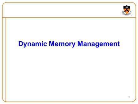 1 Dynamic Memory Management. 2 What’s worse?  50% of instructions/data are cache misses (fetched from RAM)  1% of instructions/data are page faults.