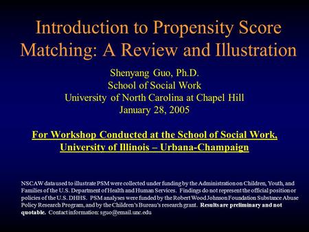 Introduction to Propensity Score Matching: A Review and Illustration