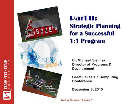 Part II: Strategic Planning for a Successful 1:1 Program