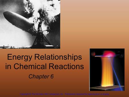 Energy Relationships in Chemical Reactions