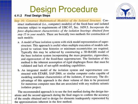 Design Procedure. Design Example.