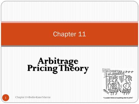 Arbitrage Pricing Theory