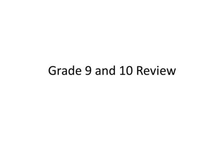 Grade 9 and 10 Review. ParticleSymbolLocationCharge Proton Neutron Electron p+NucleusPositive n o NucleusNone e-OrbitsNegative.