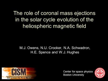 1. Background2. Flux variation3. Polarity reversal4. Electron evolution5. Conclusions The role of coronal mass ejections in the solar cycle evolution of.