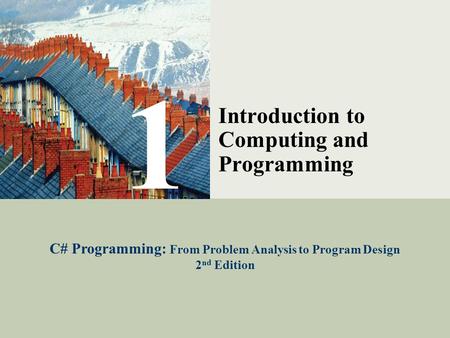 Introduction to Computing and Programming