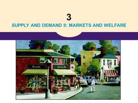 SUPPLY AND DEMAND II: MARKETS AND WELFARE