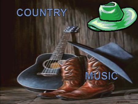 Definition : Genre of popular and traditional, typical of the United States. Characteristics: The typical instruments of country music are: voice, the.