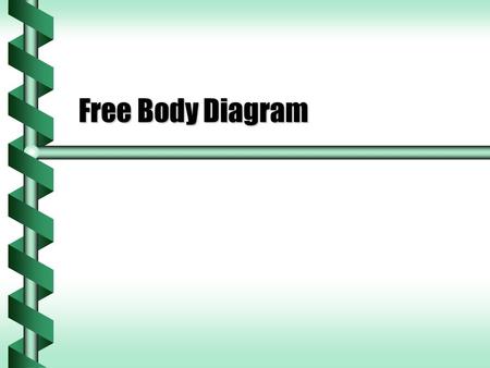 Free Body Diagram. Force Vectors  Force is a vector.  A block sliding on an inclined plane has forces acting on it.  We know there is a force of gravity.