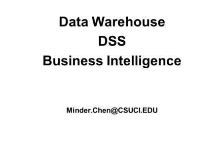 Business Intelligence