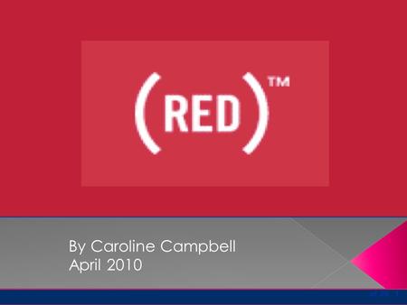 1 of 20 By Caroline Campbell April 2010. 2 of 20 RED is a major player in the aid Of Lesotho’s people. Lesotho has a population of about 2,067,000. About.