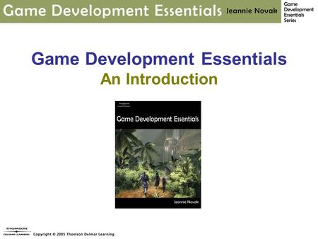 Game Development Essentials An Introduction. Chapter 5 Character creating the identity.