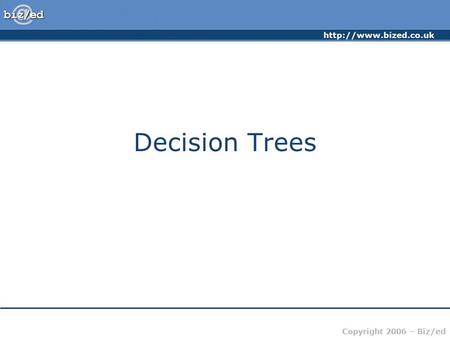 Decision Trees.