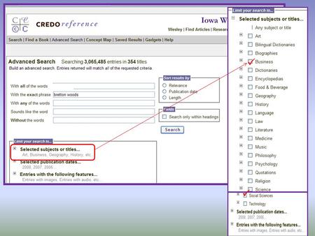  .  Explore CREDOreference with your topicCREDOreference From a campus computer lab Explore CREDOreference (#17)CREDOreference with your topic.