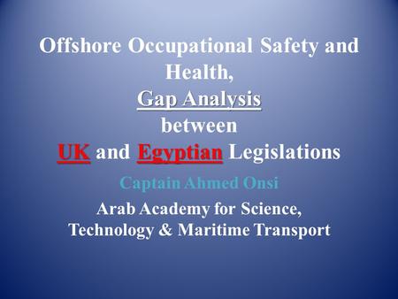 Arab Academy for Science, Technology & Maritime Transport