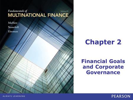 Financial Goals and Corporate Governance