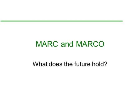 MARC and MARCO What does the future hold?. What are we doing? 270 Nuclear Microscopy, Nuclear Microprobe or Proton Microprobe papers 1993-October 1996.