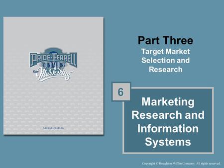 Marketing Research and Information Systems