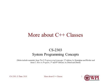 CS-2303 System Programming Concepts