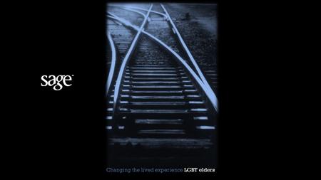 Changing the lived experience LGBT elders. Michael Adams Executive Director Services & Advocacy for GLBT Elders (SAGE) Basic Needs and the Older Americans.