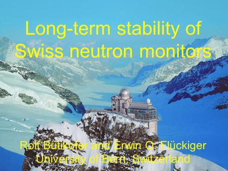 Long-term stability of Swiss neutron monitors