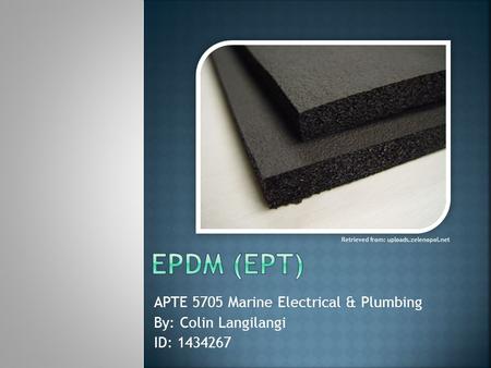 APTE 5705 Marine Electrical & Plumbing By: Colin Langilangi ID: 1434267 Retrieved from: uploads.zelenopol.net.