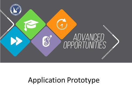 Application Prototype. Users Students State Department Colleges Universities IDLA District.