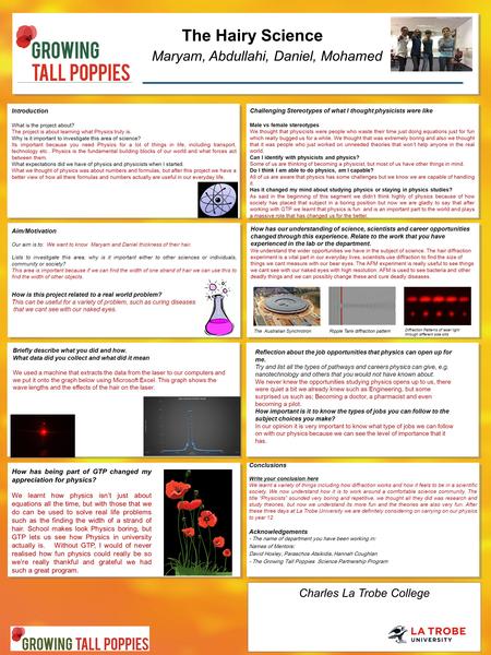 Www.coecxs.org The Hairy Science Maryam, Abdullahi, Daniel, Mohamed Introduction What is the project about? The project is about learning what Physics.