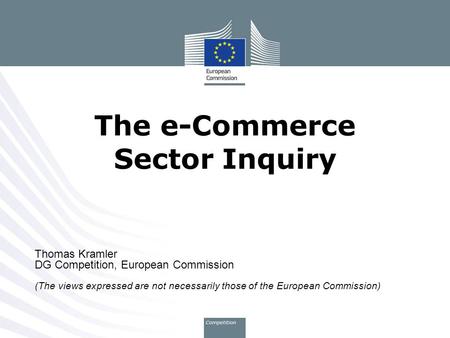 The e-Commerce Sector Inquiry