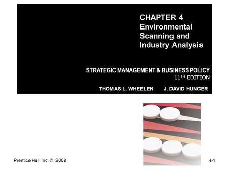 CHAPTER 4 Environmental Scanning and Industry Analysis