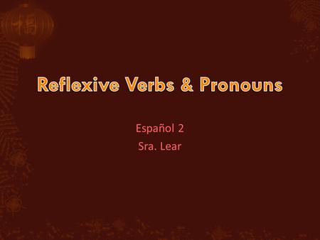 Español 2 Sra. Lear. You’ve already learned that you can use direct object pronouns (me, te, lo, la, nos, los, las) with verbs. In this photo the girl.