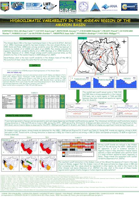 TAM PVE OBI Peru Ecuador Colombia Venezuela Madeira Solimoes Marañon Huallaga Ucayali Amazonas Napo Brasil Bolivia GUA CAE REQ SRE BOR Beni Mamoré FIGURE.