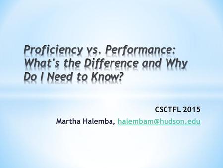 CSCTFL 2015 Martha Halemba,