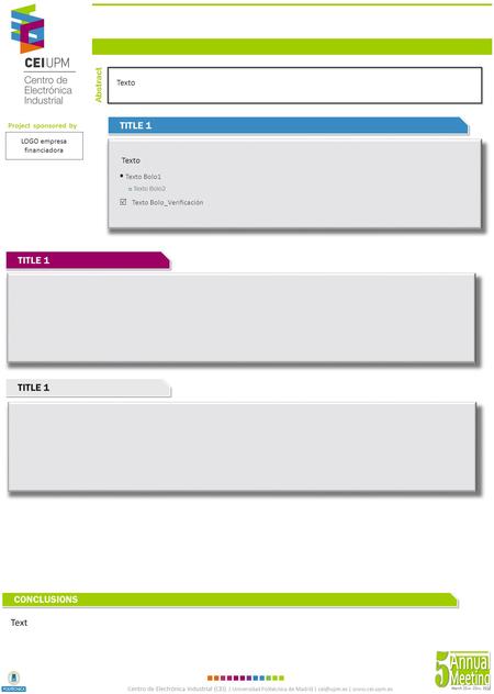 Centro de Electrónica Industrial (CEI) | Universidad Politécnica de Madrid | |  Abstract Texto TITLE 1 Texto Texto Bolo2  Texto.