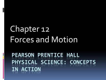 Pearson Prentice Hall Physical Science: Concepts in Action