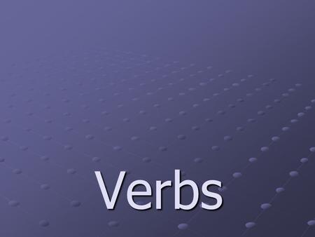 Verbs. A verb is a word that expresses action or a state of being. Examples: We celebrated the Chinese New Year yesterday. The holiday is usually in February.