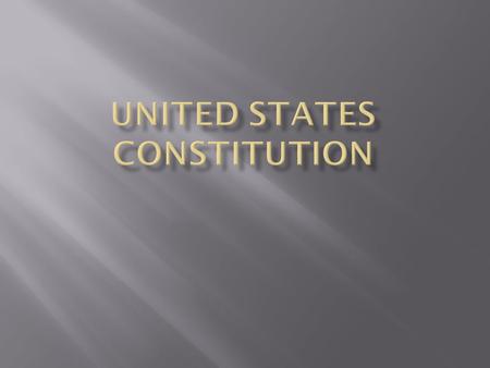 United States Constitution