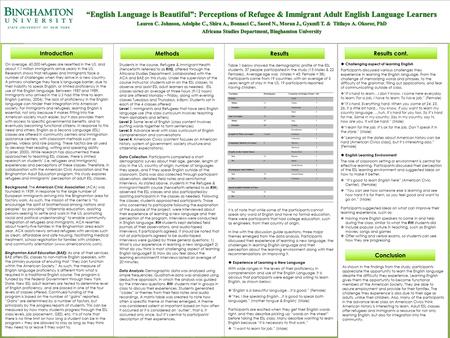 Introduction On average, 60,000 refugees are resettled in the US, and about 1.1 million immigrants arrive yearly in the US. Research shows that refugees.