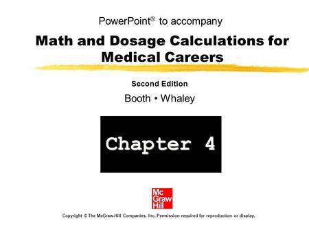 Math and Dosage Calculations for Medical Careers