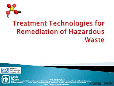 Treatment Technologies for Remediation of Hazardous Waste