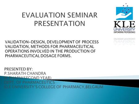 EVALUATION SEMINAR PRESENTATION